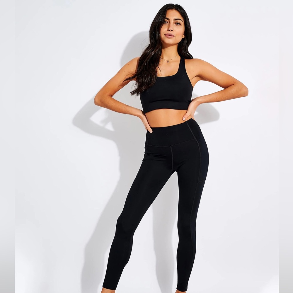 Girlfriend Collective Black Pocket 7/8 Legging